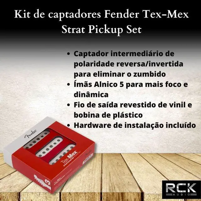 Alt view image 2 of 6 - Tex Mex Strat Pickup Set, Single Coil, Alnico 5 Magnets, Reverse Wound, Enhanced Output Warm Tone, 3 Piece