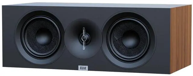 Main image of ELAC Debut 3.0 DC53-WN Center Channel Speaker, Walnut - 1 Aluminum Dome Tweeter & Dual 5.25 Aramid Fiber Woofers - 2-Way Bass Reflex - 57Hz to 38KHz Response