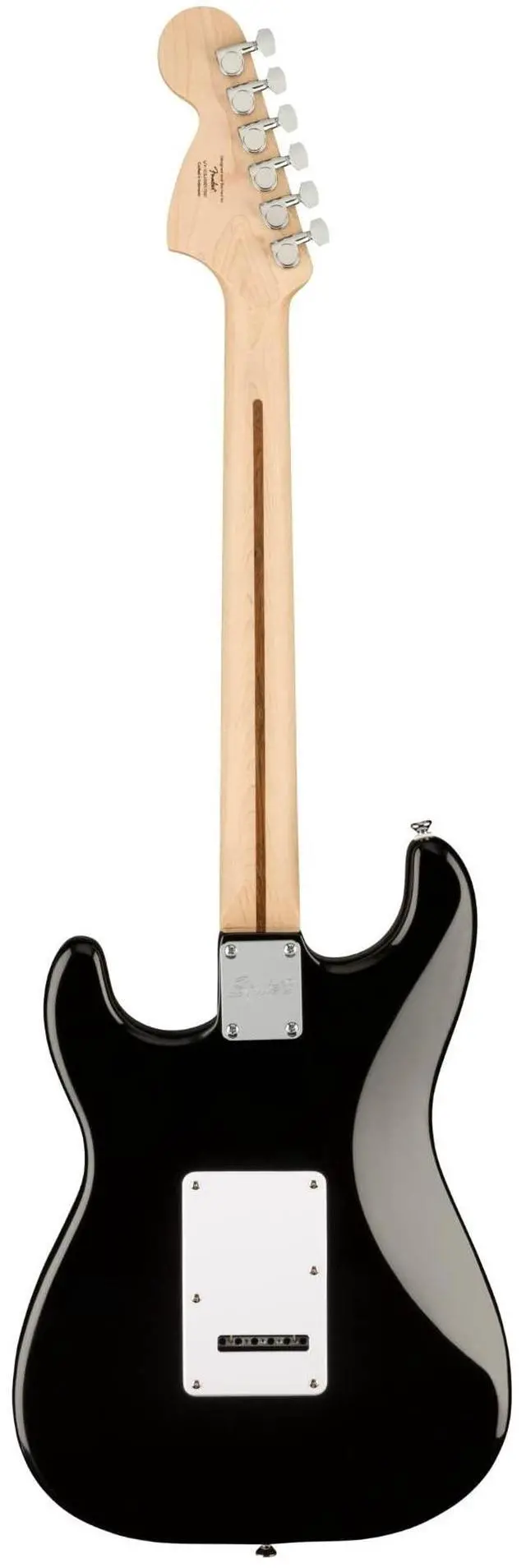 Alt view image 4 of 7 - Squier Affinity Series Stratocaster Electric Guitar, with 2-Year Warranty, Black, Maple Fingerboard