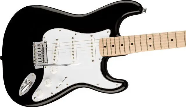 Alt view image 6 of 7 - Squier Affinity Series Stratocaster Electric Guitar, with 2-Year Warranty, Black, Maple Fingerboard