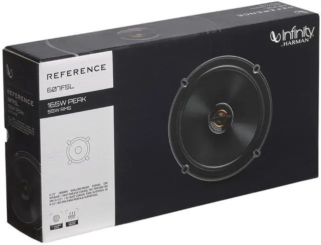 Alt view image 5 of 5 - REF607FSL Shallow Mount 6.5 Inch 2 Way Coaxial Car Speakers - Pair