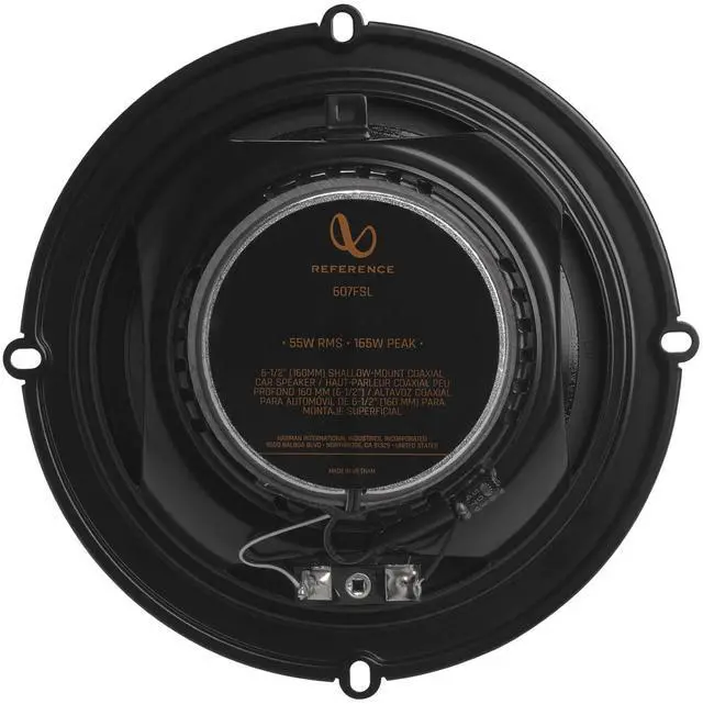 Alt view image 3 of 5 - REF607FSL Shallow Mount 6.5 Inch 2 Way Coaxial Car Speakers - Pair