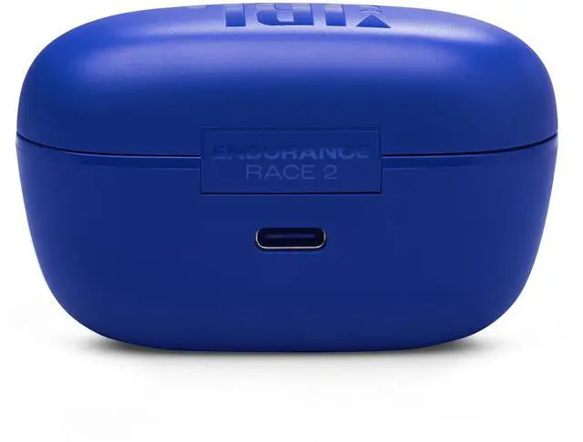 Alt view image 6 of 7 - JBL Endurance Race 2 - Waterproof (IP68) Sports True Wireless Earbuds with 4 mics for Crisp, Clear Calls, Pure Bass Sound, 48Hrs of Playback, Plus Speed Charging & Active Noise Cancelling (Blue)