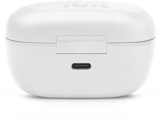 Alt view image 6 of 7 - JBL Endurance Race 2 - Waterproof (IP68) Sports True Wireless Earbuds with 4 mics for Crisp, Clear Calls, Pure Bass Sound, 48Hrs of Playback, Plus Speed Charging & Active Noise Cancelling (White)