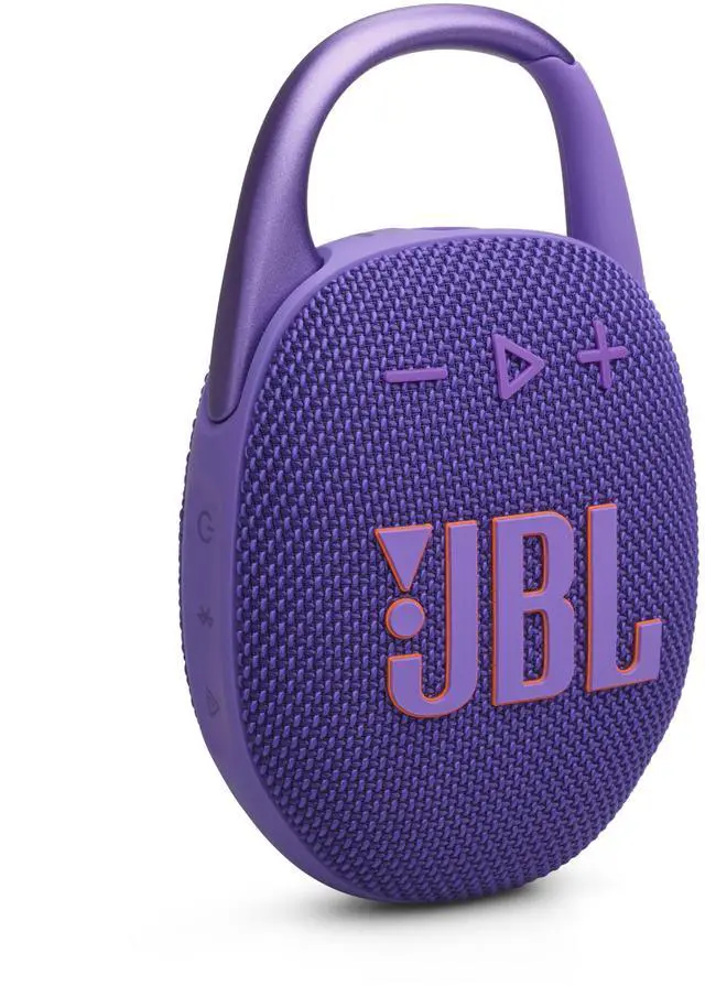 Alt view image 9 of 15 - JBL CLIP5PUR Clip 5 Portable Bluetooth Speaker - Purple