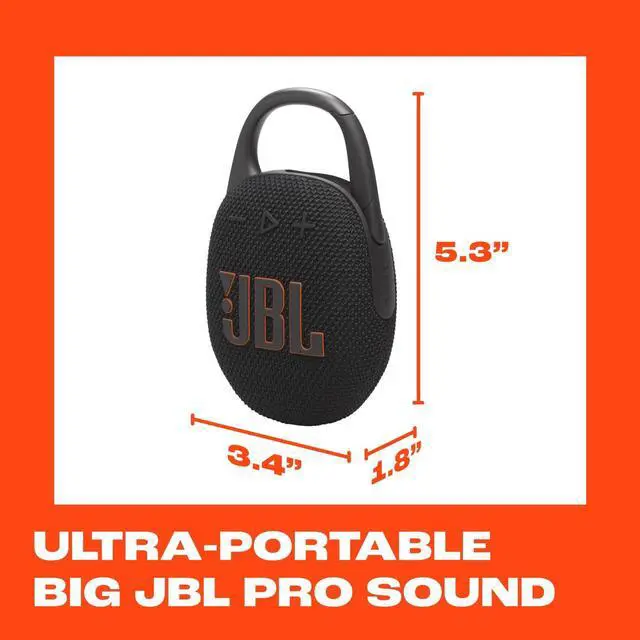 Alt view image 13 of 15 - JBL Clip 5 Portable Waterproof Dustproof Wireless Speaker (Black)