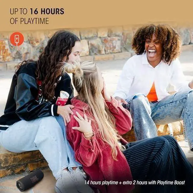 Alt view image 10 of 14 - JBL FLIP7BLK Flip 7 Portable Waterproof Bluetooth Speaker - Black