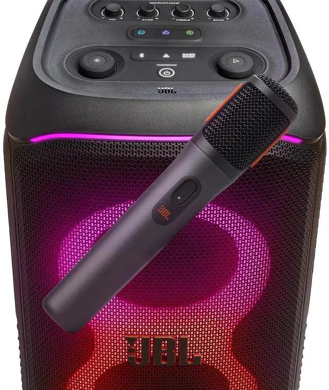 Alt view image 10 of 14 - JBL PBWIRELESSMI Partybox Wireless Microphone Pair