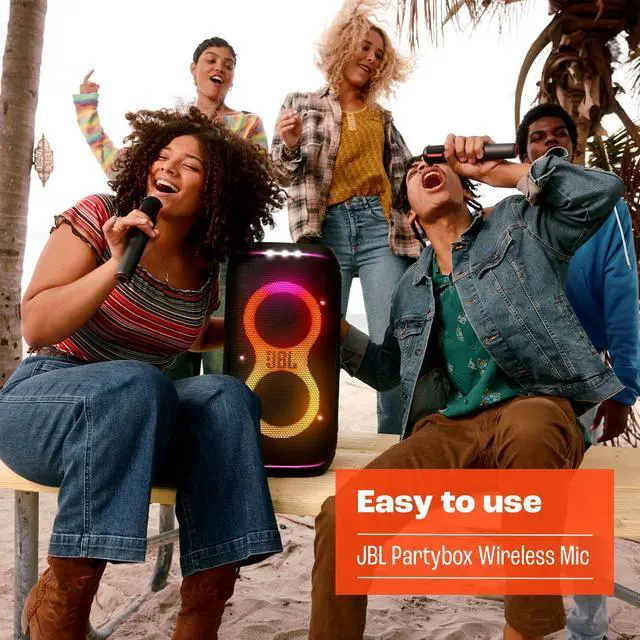 Alt view image 14 of 14 - JBL PBWIRELESSMI Partybox Wireless Microphone Pair