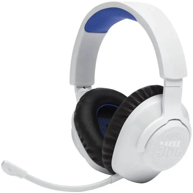 Alt view image 13 of 14 - JBL Q360PWLWHTBL Quantum 360P Over the Ear Gaming Headset - White/Blue