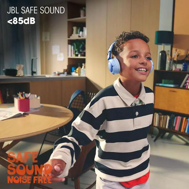 Alt view image 10 of 14 - JBL JR320BTPUR Junior 320BT Kids Wireless On-Ear Headphones - Purple
