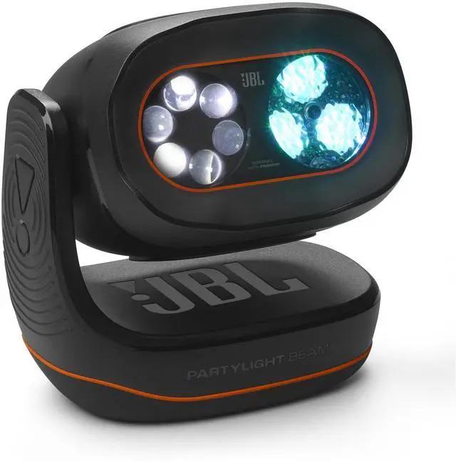Alt view image 8 of 14 - JBL PLBEAM PartyLight Beam Portable Bluetooth Projection Party Light