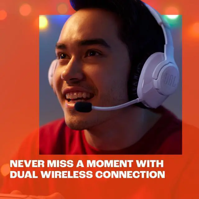 Alt view image 10 of 14 - JBL Q360PWLWHTBL Quantum 360P Over the Ear Gaming Headset - White/Blue