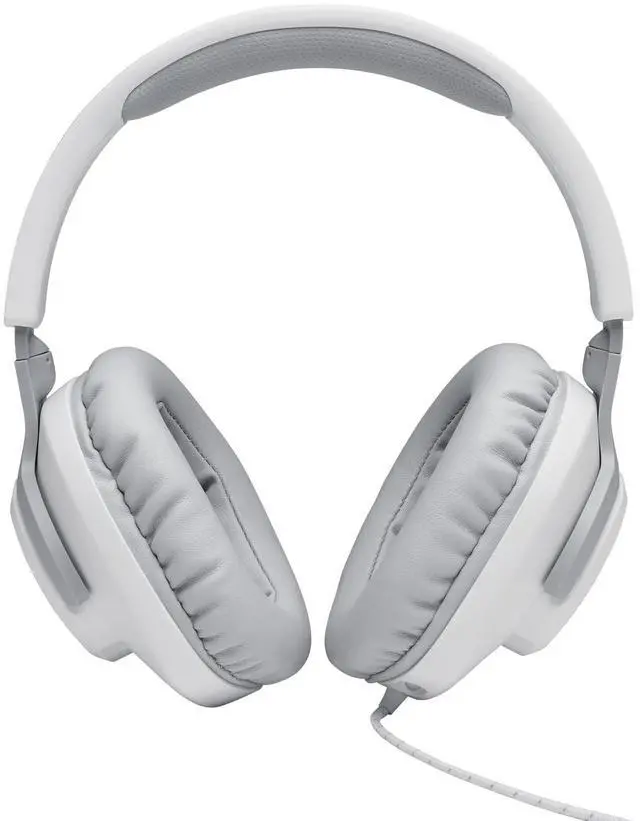 Alt view image 18 of 19 - JBL QUANTUM 100 Circumaural Gaming Headset, White