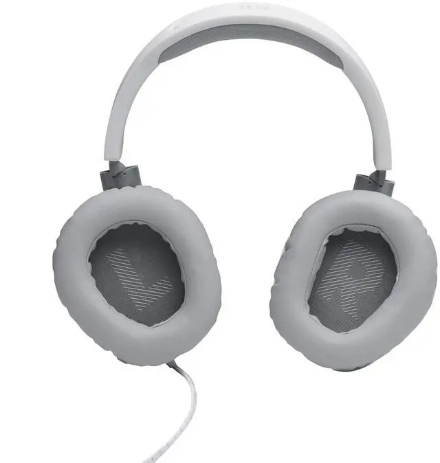Alt view image 19 of 19 - JBL QUANTUM 100 Circumaural Gaming Headset, White