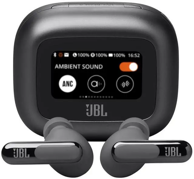 Alt view image 8 of 14 - JBL LIVEBEAM3BLK Live Beam 3 True Wireless Noise Cancelling Earbuds w/ Smartcase - Black