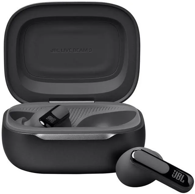 Alt view image 12 of 14 - JBL LIVEBEAM3BLK Live Beam 3 True Wireless Noise Cancelling Earbuds w/ Smartcase - Black
