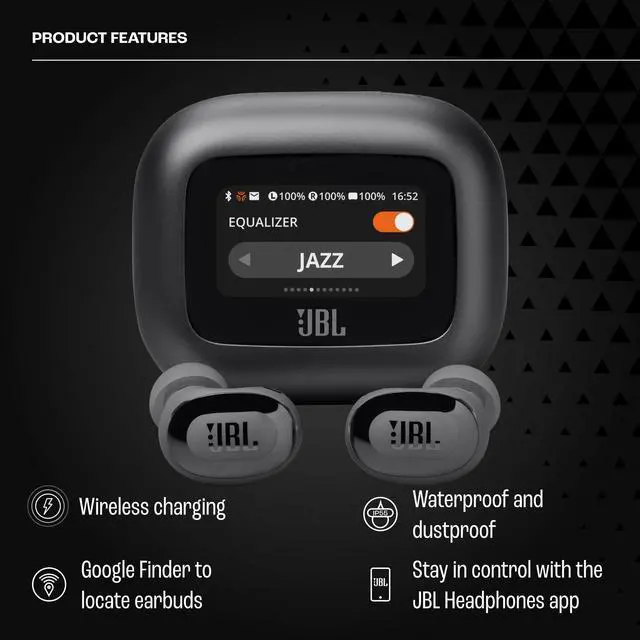 Alt view image 12 of 14 - JBL LIVEBUDS3BLK Live Buds 3 True Wireless Noise Cancelling Earbuds w/ Smartcase - Black