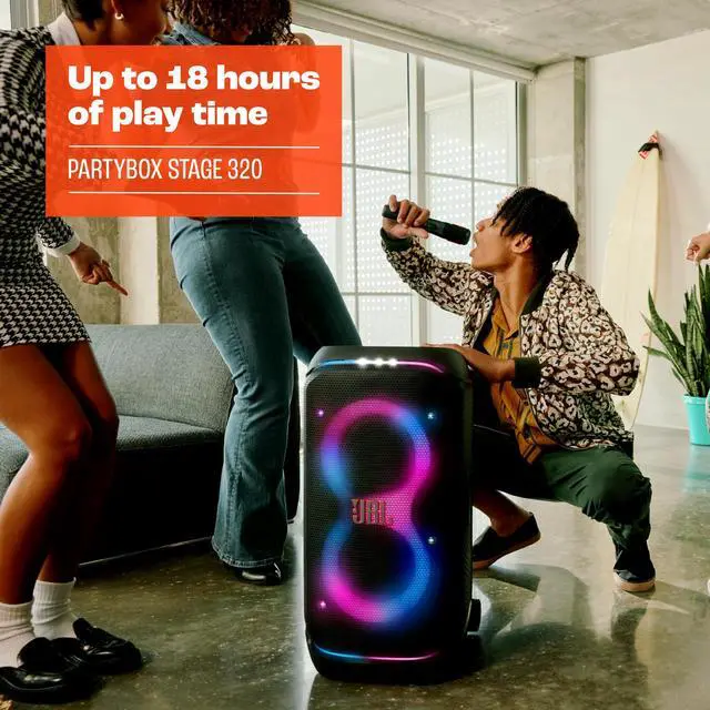 Alt view image 18 of 20 - JBL PARTYSTAG320 PartyBox Stage 320 Portable Bluetooth Party Speaker