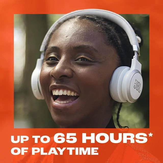 Alt view image 10 of 14 - JBL LIVE670NCWHT Live 670NC On-Ear Headphones - White