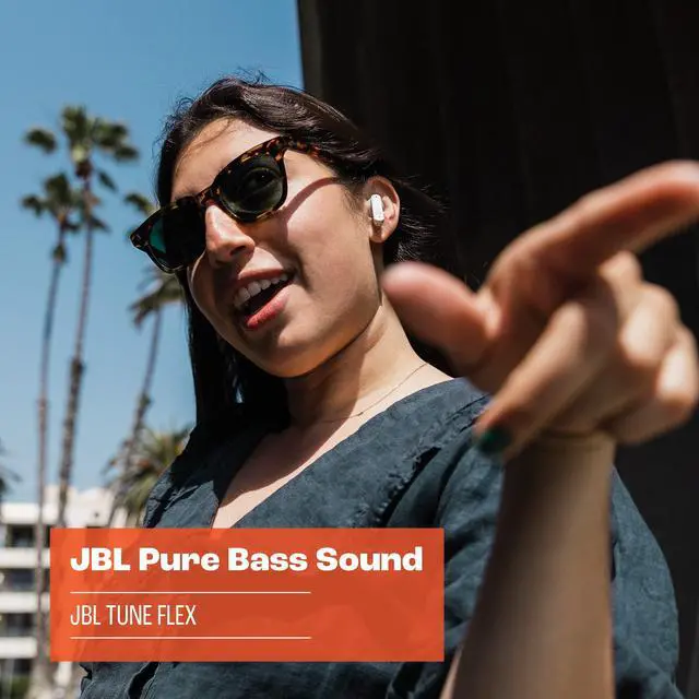 Alt view image 16 of 20 - JBL TFLEXBLK Tune Flex True Wireless Noise Cancelling Earbuds - Black