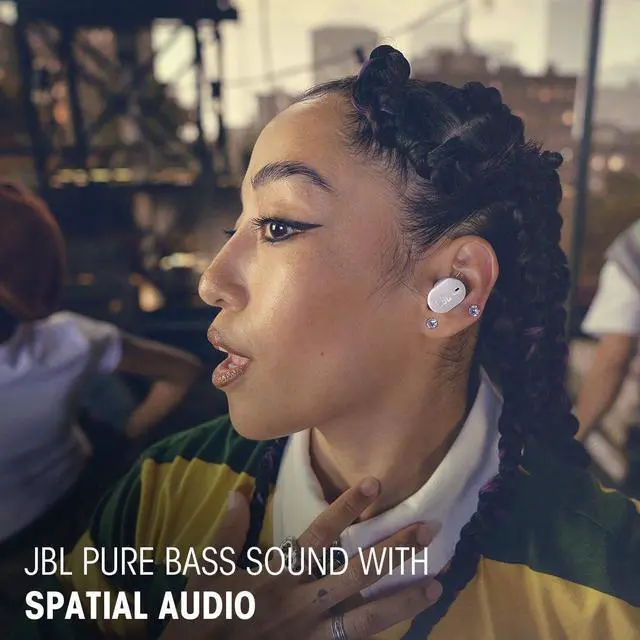 Alt view image 13 of 14 - JBL TBUDS2WHT Tune Buds 2 True Wireless Earbuds with Adaptive Noise Cancelling - White