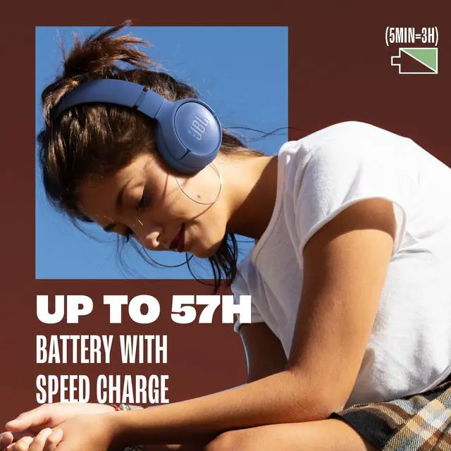 Alt view image 14 of 17 - JBL T520BTBLK Tune 520BT Wireless On Ear Headphones - Black