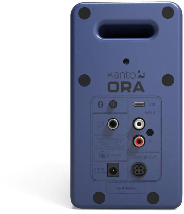 Alt view image 8 of 10 - Kanto ORAMU 100W Powered Reference Desktop Computer Speakers with Bluetooth 5.0 and USB-C Input | Bi-Amplified | 100 Hz Automatic Crossover | Reference Quality Sound | Pair | Indigo