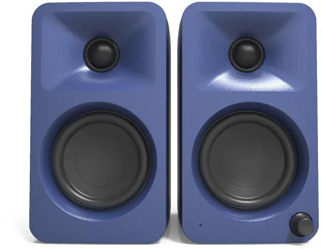Alt view image 7 of 10 - Kanto ORAMU 100W Powered Reference Desktop Computer Speakers with Bluetooth 5.0 and USB-C Input | Bi-Amplified | 100 Hz Automatic Crossover | Reference Quality Sound | Pair | Indigo