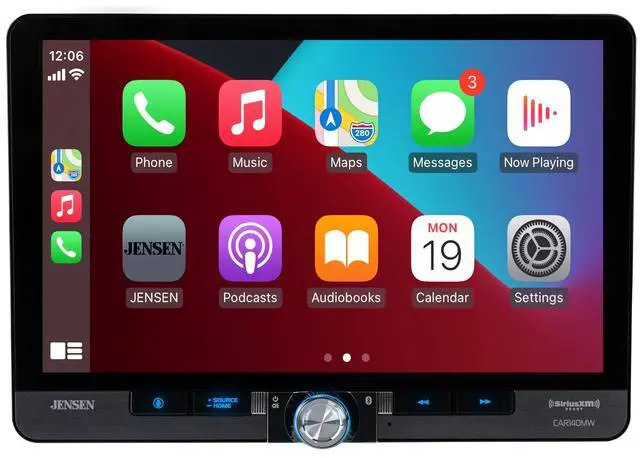 Alt view image 7 of 11 - Jensen CAR140MW 10.1" Multimedia Receiver with Bluetooth, CarPlay/Android Auto