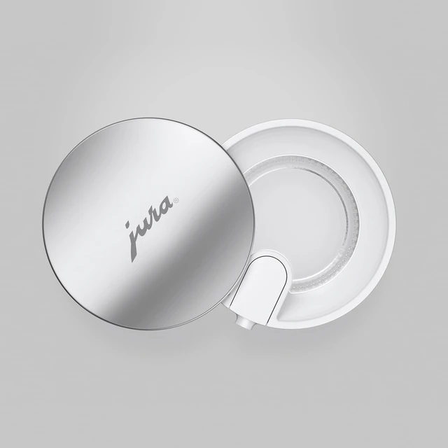 Alt view image 4 of 7 - Jura Glass Milke Carafe | Keeps milk chilled and ready for coffee drinks