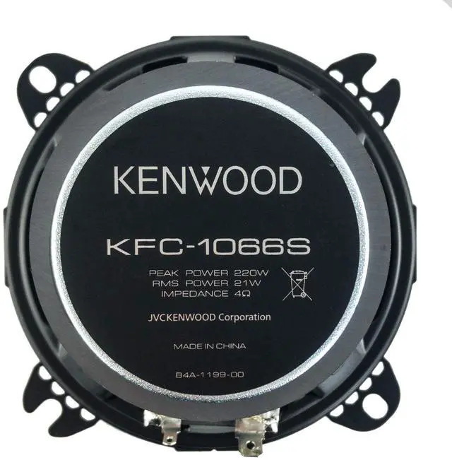 Alt view image 10 of 11 - Kenwood KFC1066 4 inch 2-Way Coaxial Speakers