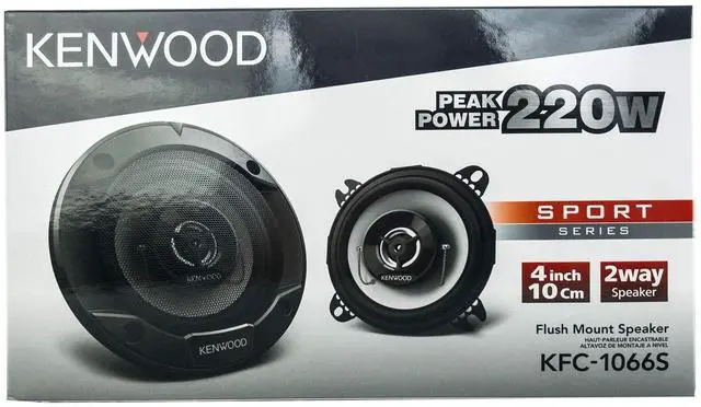 Alt view image 11 of 11 - Kenwood KFC1066 4 inch 2-Way Coaxial Speakers