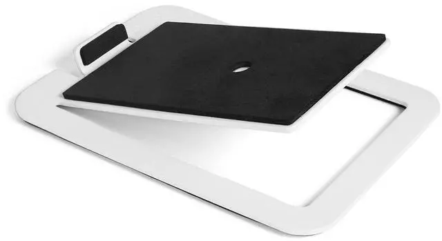 Alt view image 19 of 20 - Kanto S4 Desktop Speaker Stands for Midsize Speakers, White