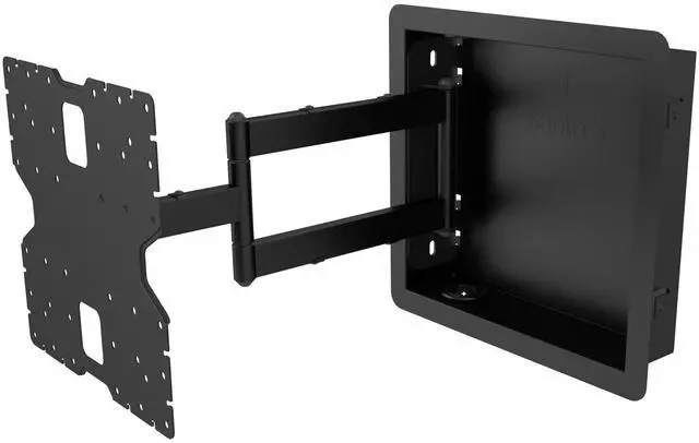 Alt view image 9 of 15 - Kanto R400 Recessed In-wall Full Motion Articulating TV Mount for 35" - 65" TVs