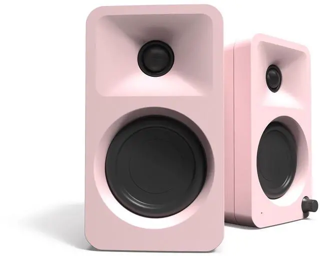 Main image of Kanto ORAMP 100W Powered Reference Desktop Computer Speakers with Bluetooth 5.0 and USB-C Input | Bi-Amplified | 100 Hz Automatic Crossover | Reference Quality Sound | Pair | Pink