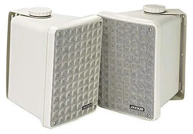 Alt view image 14 of 20 - Kicker 46KB6G KB6 Outdoor/Indoor Speakers - Gray
