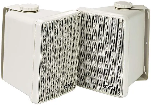 Alt view image 15 of 20 - Kicker 46KB6G KB6 Outdoor/Indoor Speakers - Gray
