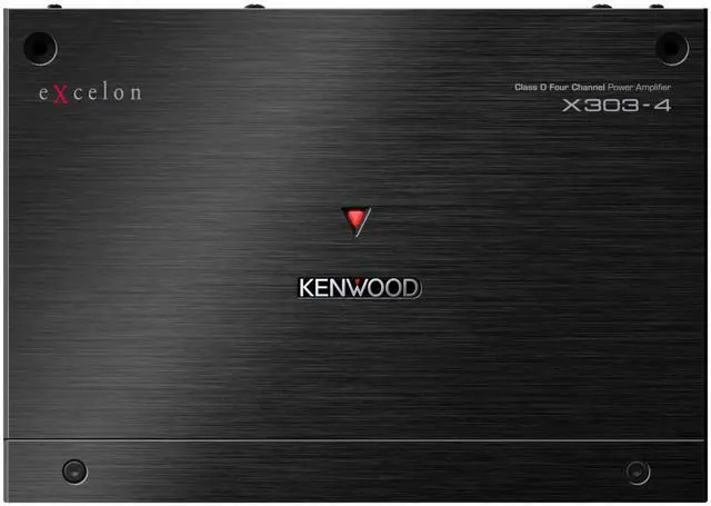 Alt view image 5 of 5 - Kenwood X303-4 Class D 4-Channel Power Amplifier, 75W RMS, High-Resolution Audio