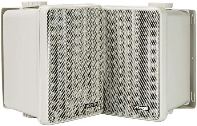 Alt view image 19 of 20 - Kicker 46KB6G KB6 Outdoor/Indoor Speakers - Gray
