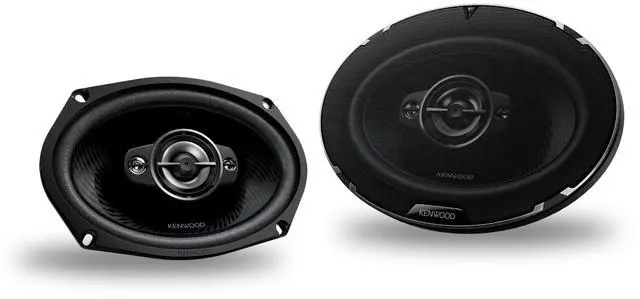 Alt view image 7 of 13 - Kenwood KFC6988 6x9 inch Oval 4-Way Car Speakers - Black