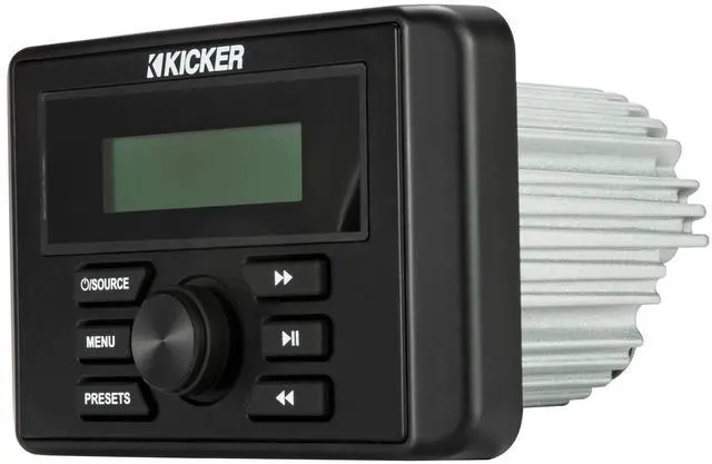 Alt view image 20 of 20 - Kicker 46KMC3 Marine-Grade Stereo Receiver with Built-In Amplifier