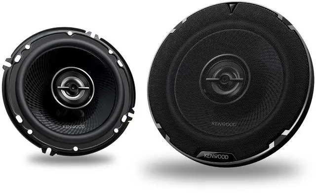 Alt view image 8 of 14 - Kenwood KFC1698 6-1/2 inch Round 2-Way Car Speakers - Black