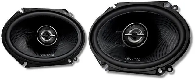 Alt view image 9 of 11 - Kenwood KFCC6898 6x8 inch Oval 2-Way Car Speakers - Black