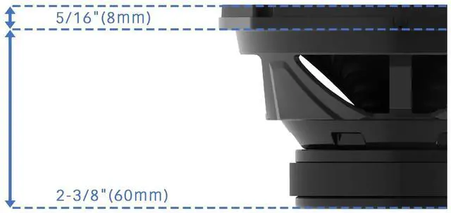 Alt view image 11 of 11 - Kenwood KFCC6898 6x8 inch Oval 2-Way Car Speakers - Black
