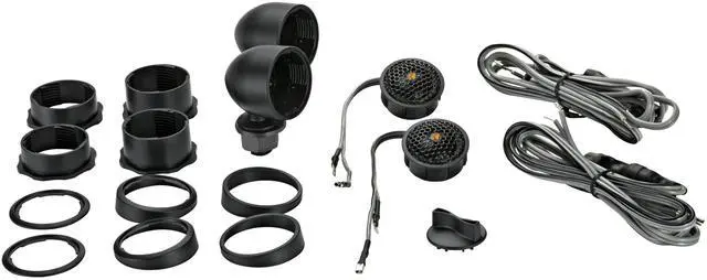 Alt view image 5 of 5 - 51KST2504 - KST250 1-Inch tweeters w/x-Overs and Swivel mounts, 4ohm, Pair | Crisp 1 Inch High-Frequency Audio Upgrade for Door and Dash Speakers, Adjustable Aiming, Set of 2 for Stereo Builds