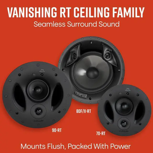 Alt view image 5 of 7 - 90-RT 3-Way in-Ceiling Speaker, The Vanishing Series, White