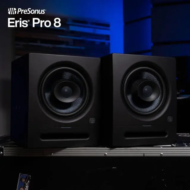 Alt view image 11 of 14 - Presonus Eris Pro 8 8-inch Active Coaxial 2-way Studio Monitors