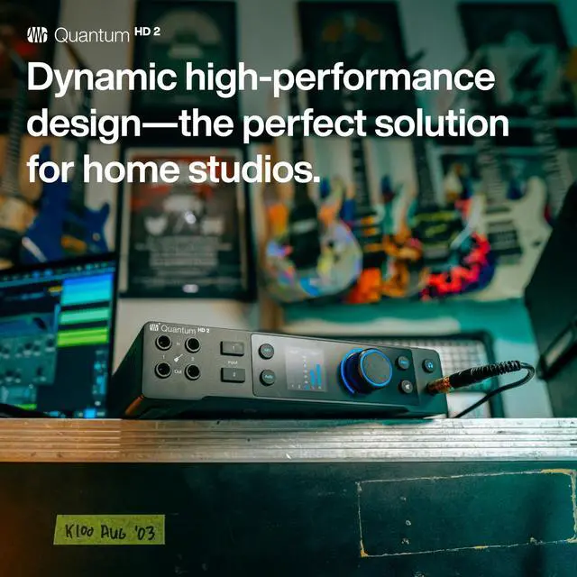 Alt view image 2 of 11 - PreSonus Quantum HD 2 20 x 24, 32-bit / 192 kHz USB-C Audio Interface With Studio One Pro And 12-Month Studio One+ Hybrid Membership Included