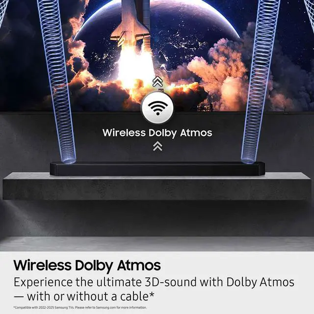 Alt view image 4 of 7 - Samsung HWQ990F 11.1.4 Channel Q-Series Soundbar with Subwoofer and Rear Speakers